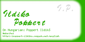 ildiko poppert business card